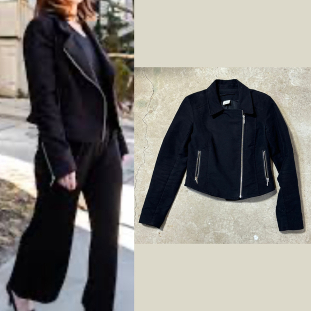 Encircled Black Unmoto Jacket Blazer Women’s Size XS Organic Cotton Zippers